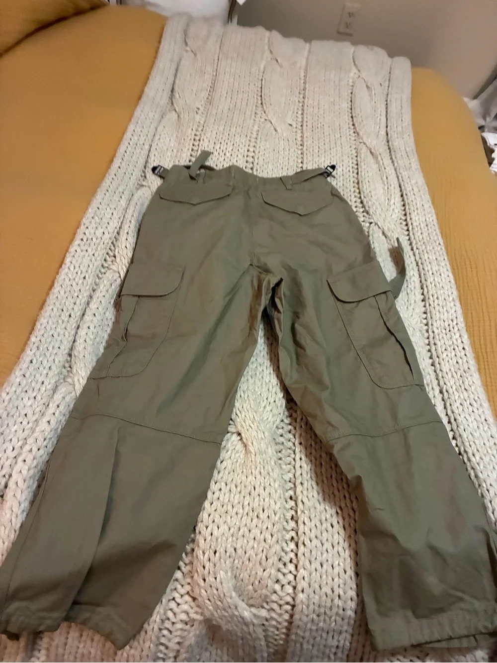 G-Star Olive Green Cropped Cargo Pants - Picture 3 of 9